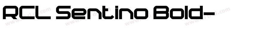 RCL Sentino Bold字体转换